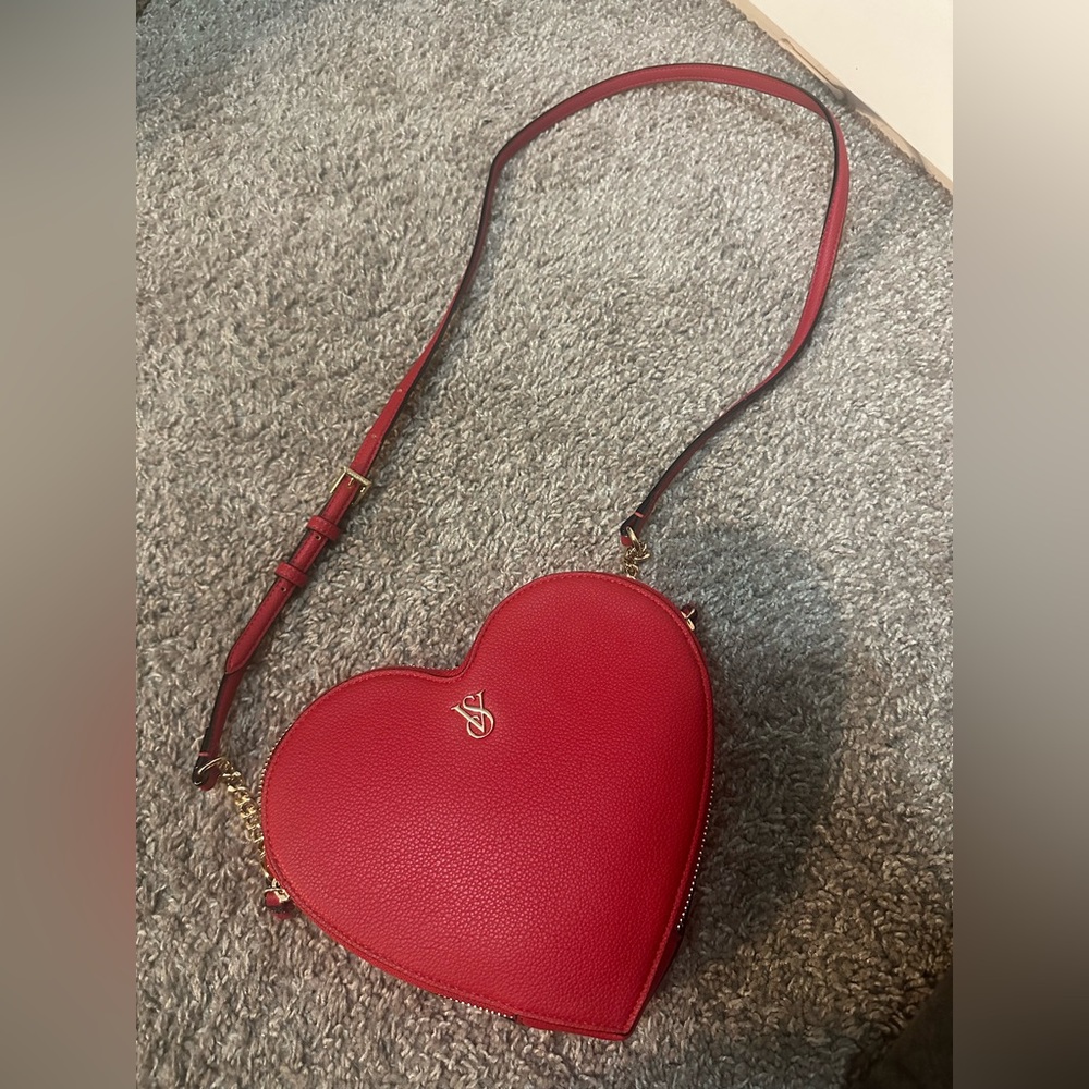 Victoria secret red heart bag